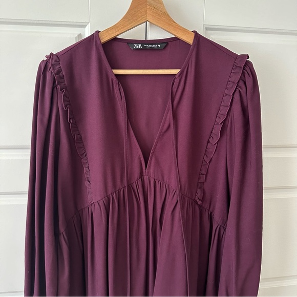 ZARA Pleated Dress (M) - Picture 2 of 12